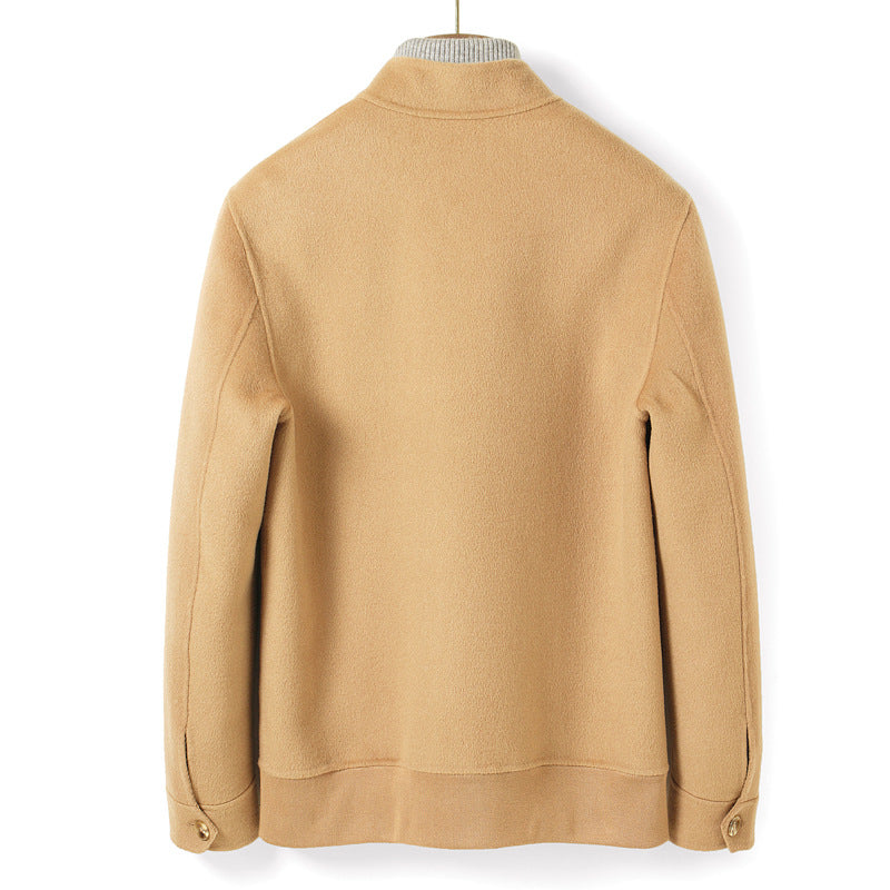 Herren Moderner Wollmix-Blouson mit hohem Stehkragen, verdecktem Reißverschluss und geknöpften Eingrifftaschen Shop Nory