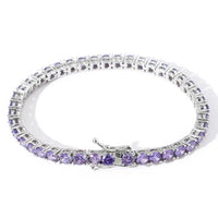 Lila-Diamant Silber 4mm
