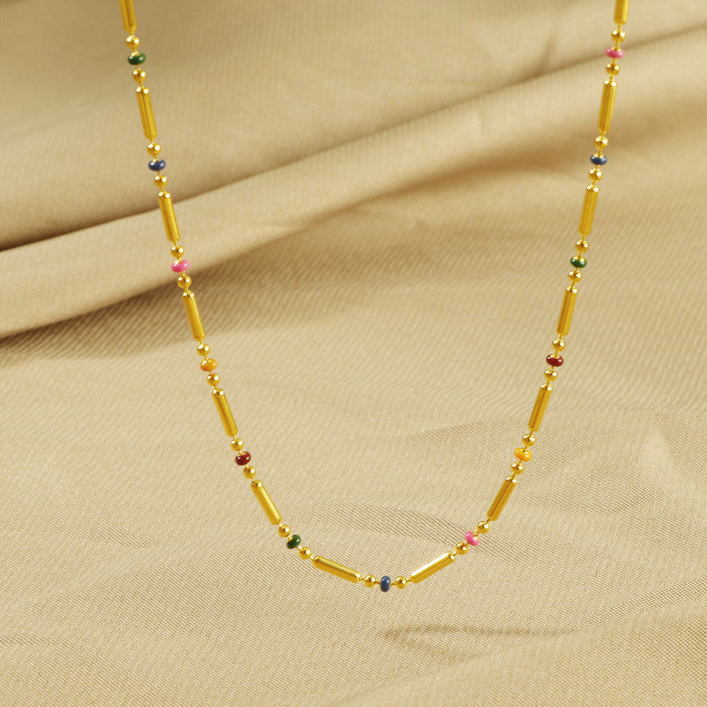 Frauen bunte Perlenkette Shop Nory
