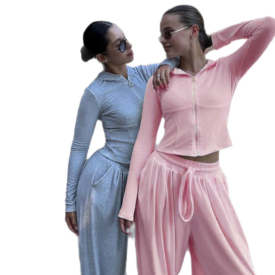 Damen nan weite Lounge-Palazzohose mit elastischem Komfortbund, Tunnelzug und ballonförmigem Saum Shop Nory