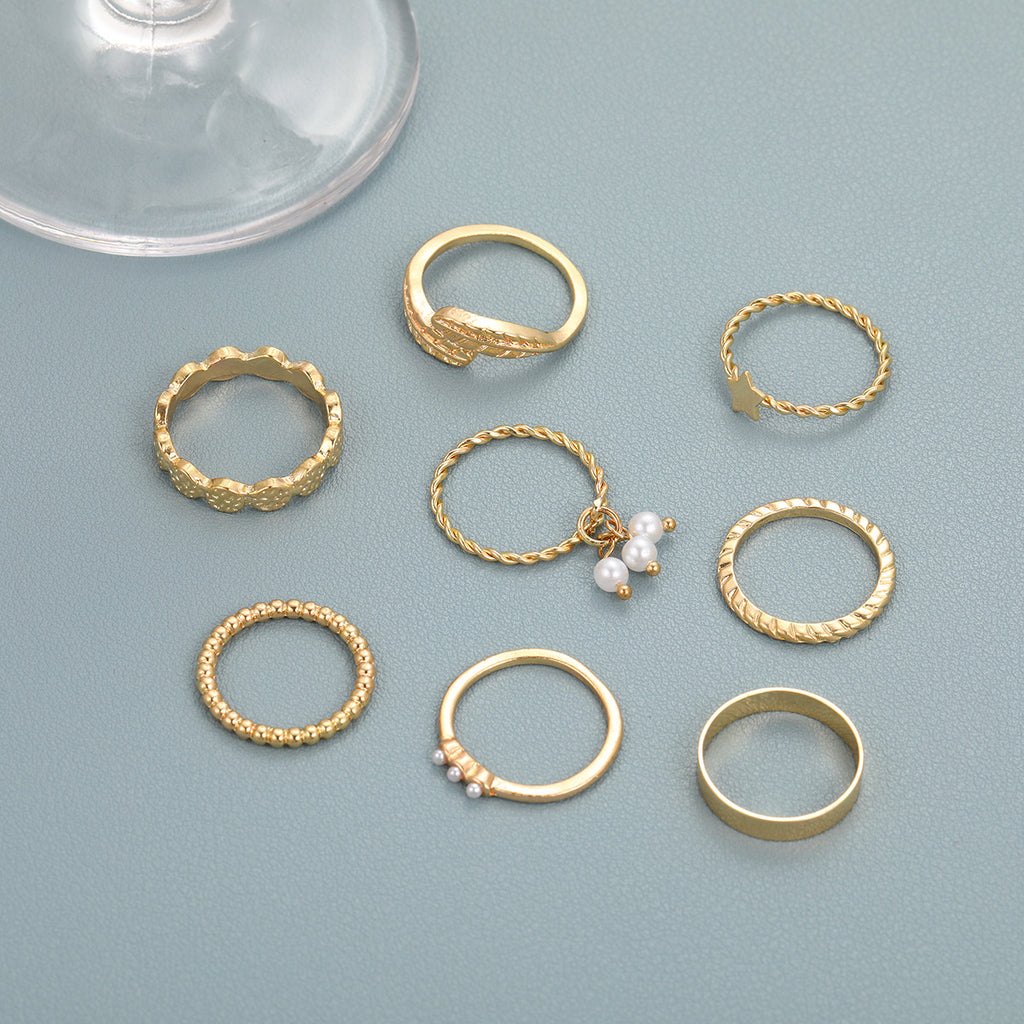 Damen Ring-Set mit zarten und funkelnden Designs Shop Nory