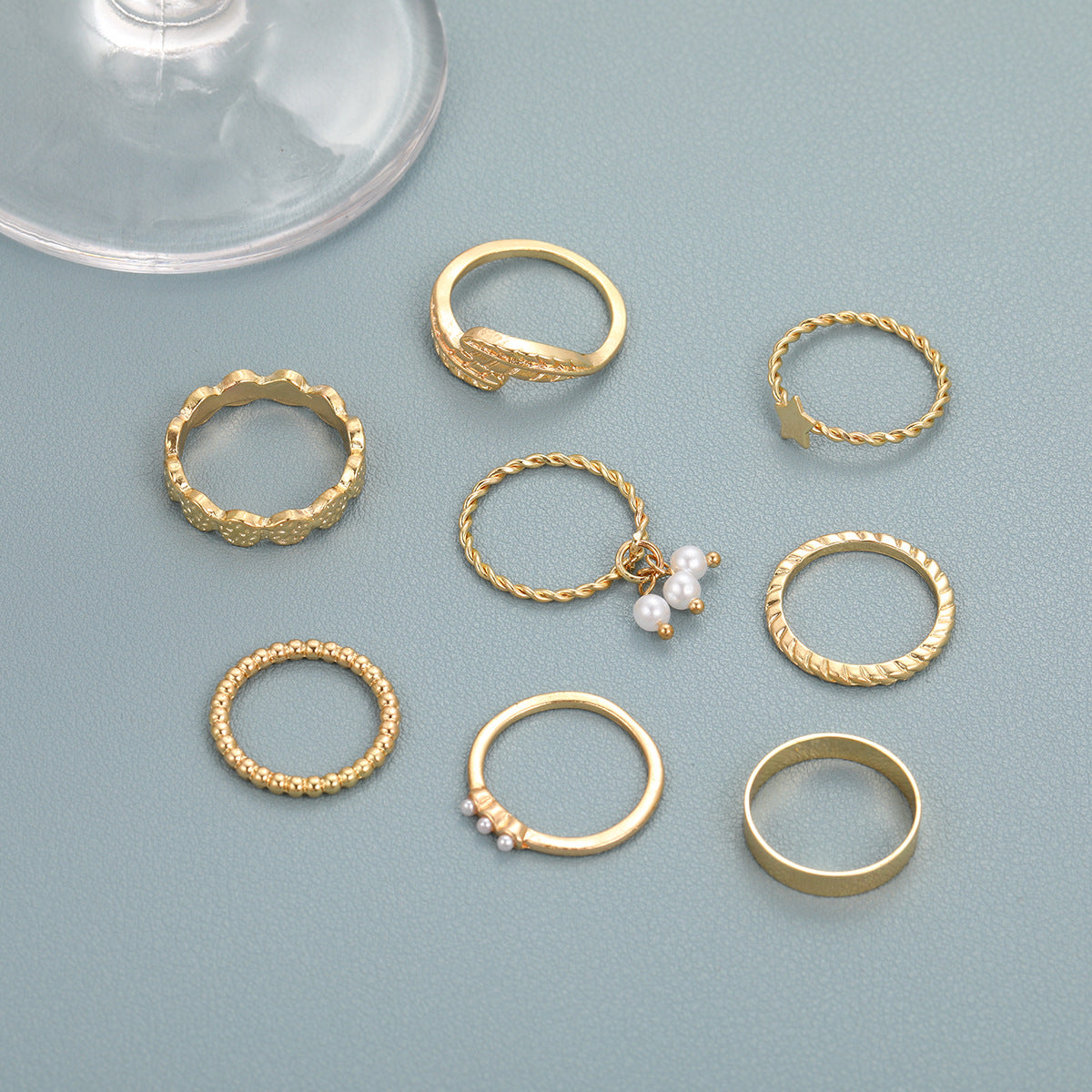 Damen Ring-Set mit zarten und funkelnden Designs Shop Nory