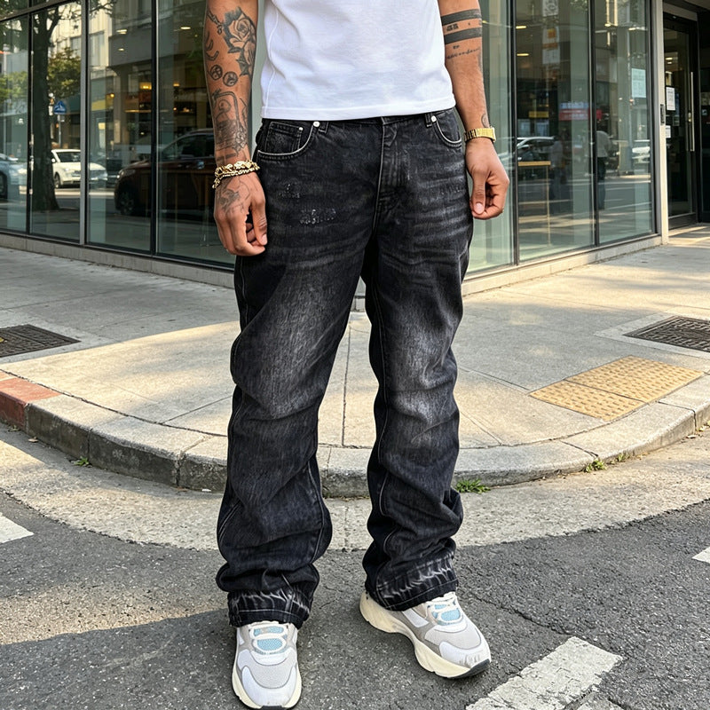 Herren Lässige Denim-Jeans mit Destroyed-Details Shop Nory