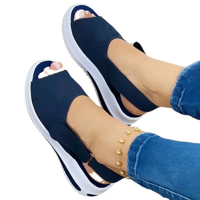 Damen Bunte Sandalen mit elastischer Ferse