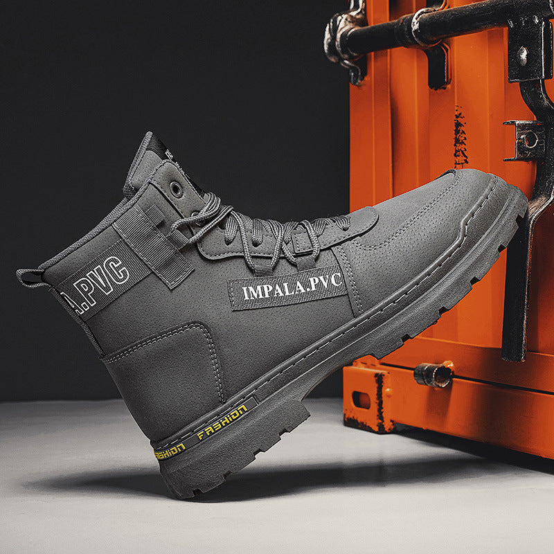 Damen modische Schnürstiefel mit robustem Profil
