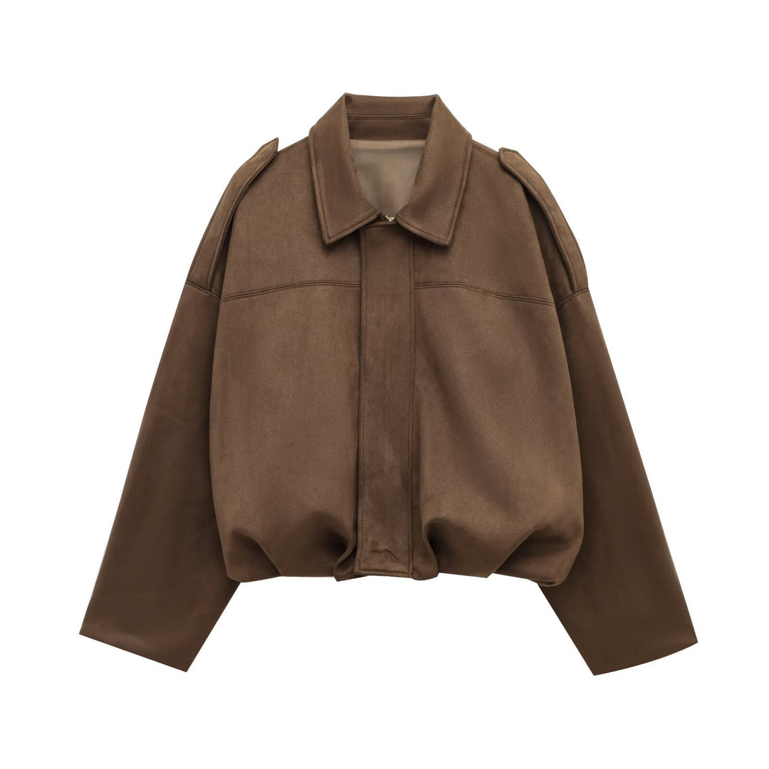 Damen Modische Kurzjacke mit legerem Schnitt