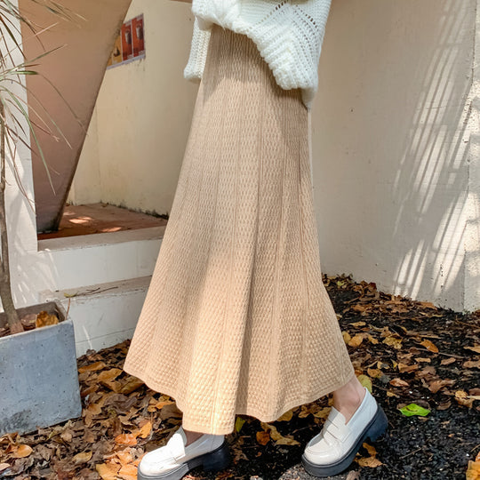 Damen Langer Strickrock mit elegantem Design Shop Nory