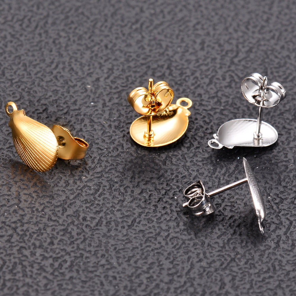 Damen Ohrstecker in Muschelform Shop Nory