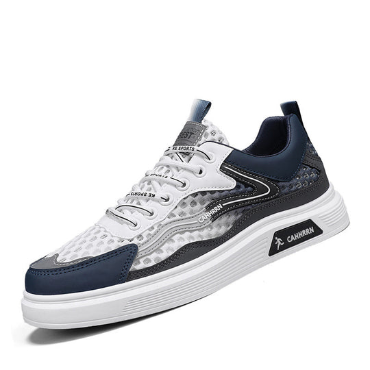 Herren atmungsaktive Wabenmesh-Street-Sneaker mit PU-Overlays, verstärkter Zehenkappe und profiliertem Gummirand Shop Nory