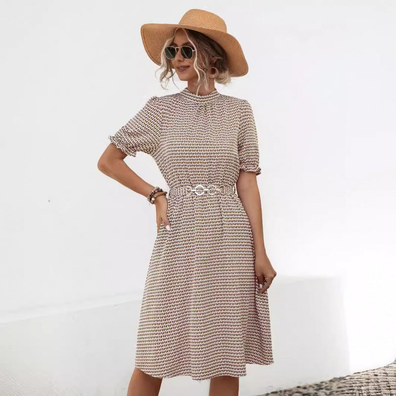 Damen Sommerkleid mit eleganter Blumenmusterung