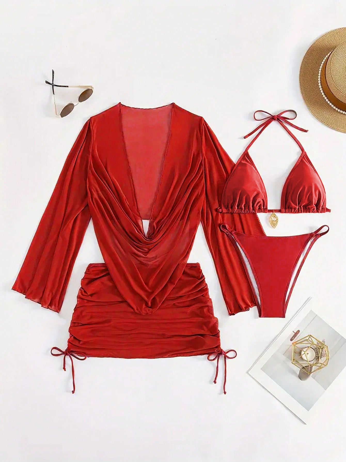 Damen Bikini-Set mit elegantem Wickeloberteil