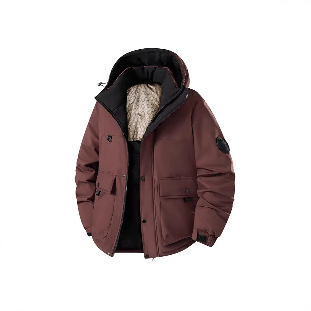 Herren Isolierter Urban-Parka mit Stehkragen und verdeckter Kapuze Shop Nory