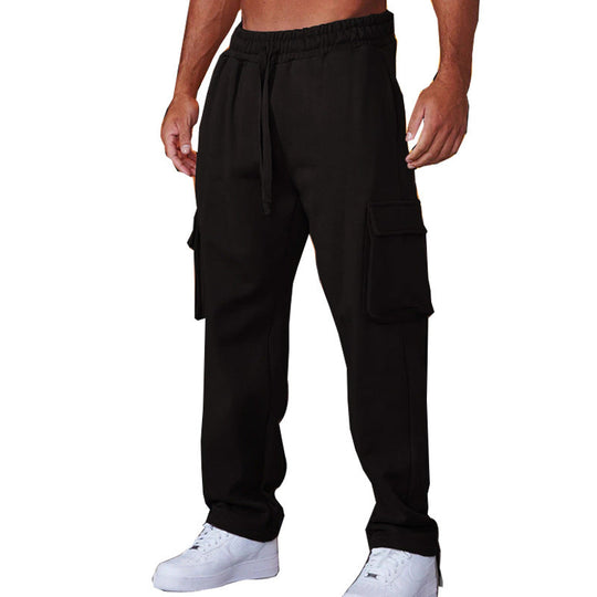 Herren Cargo-Jogginghose mit verstellbarem Bund und praktischen Seitentaschen