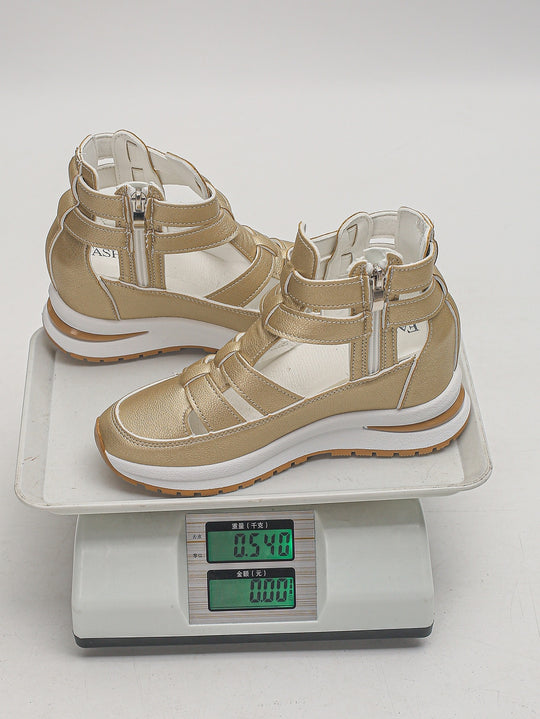 Damen Sportliche Plateau-Sandale mit geflochtenem Riemen und dämpfender Profilsohle Shop Nory