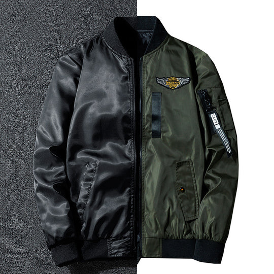 Herren Bomberjacke im Fliegerstil mit Nylon‑Shell, Patch‑Applikationen und Ärmeltasche Shop Nory