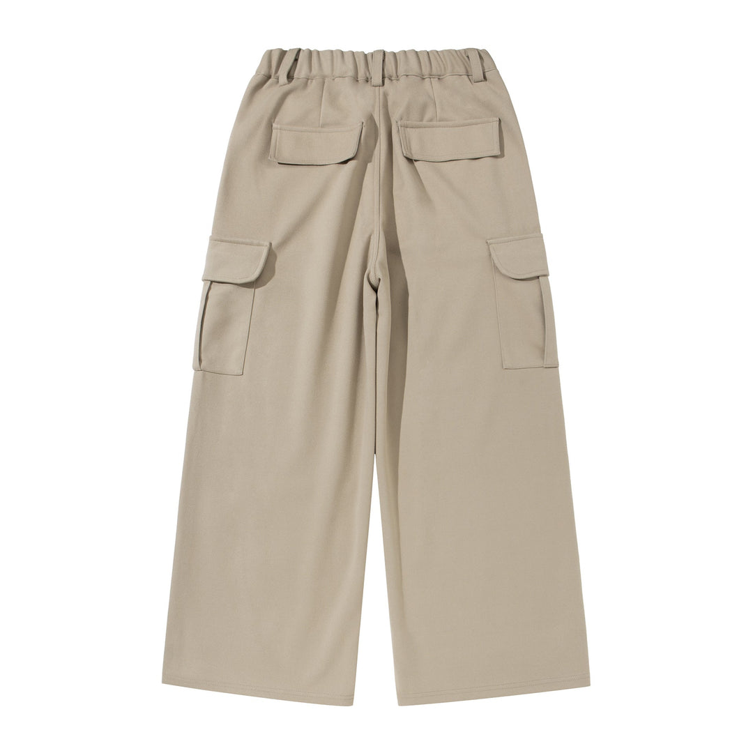 Damen Cropped Cargo-Hose mit weitem Bein und aufgesetzten Taschen Shop Nory
