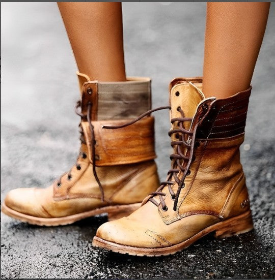 Stylische Vegan Lederstiefel