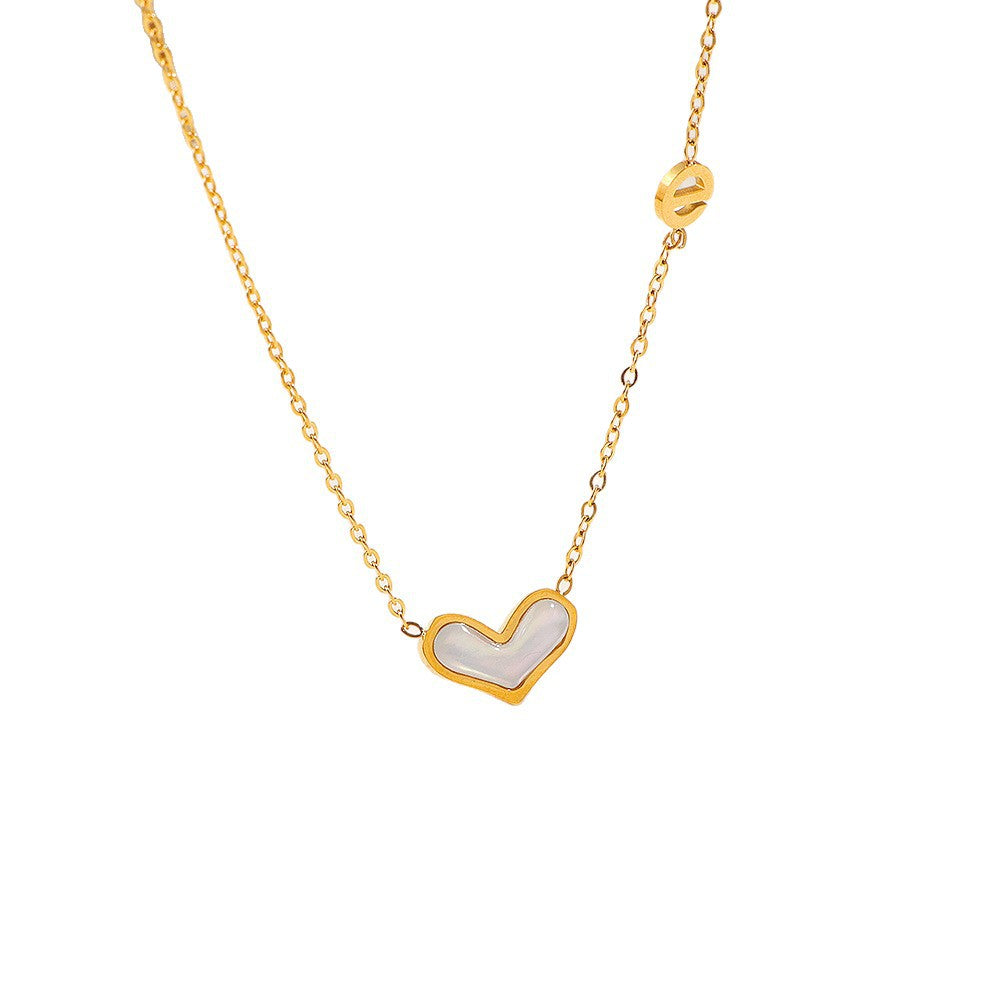 Damen Herzförmige Charm Halskette Shop Nory
