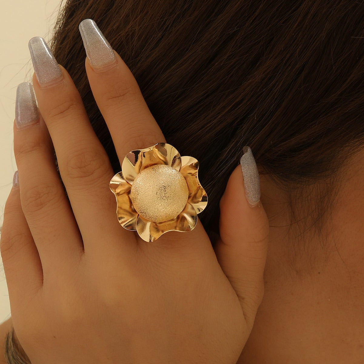 Damen Ring mit kunstvollem Blütendesign Shop Nory