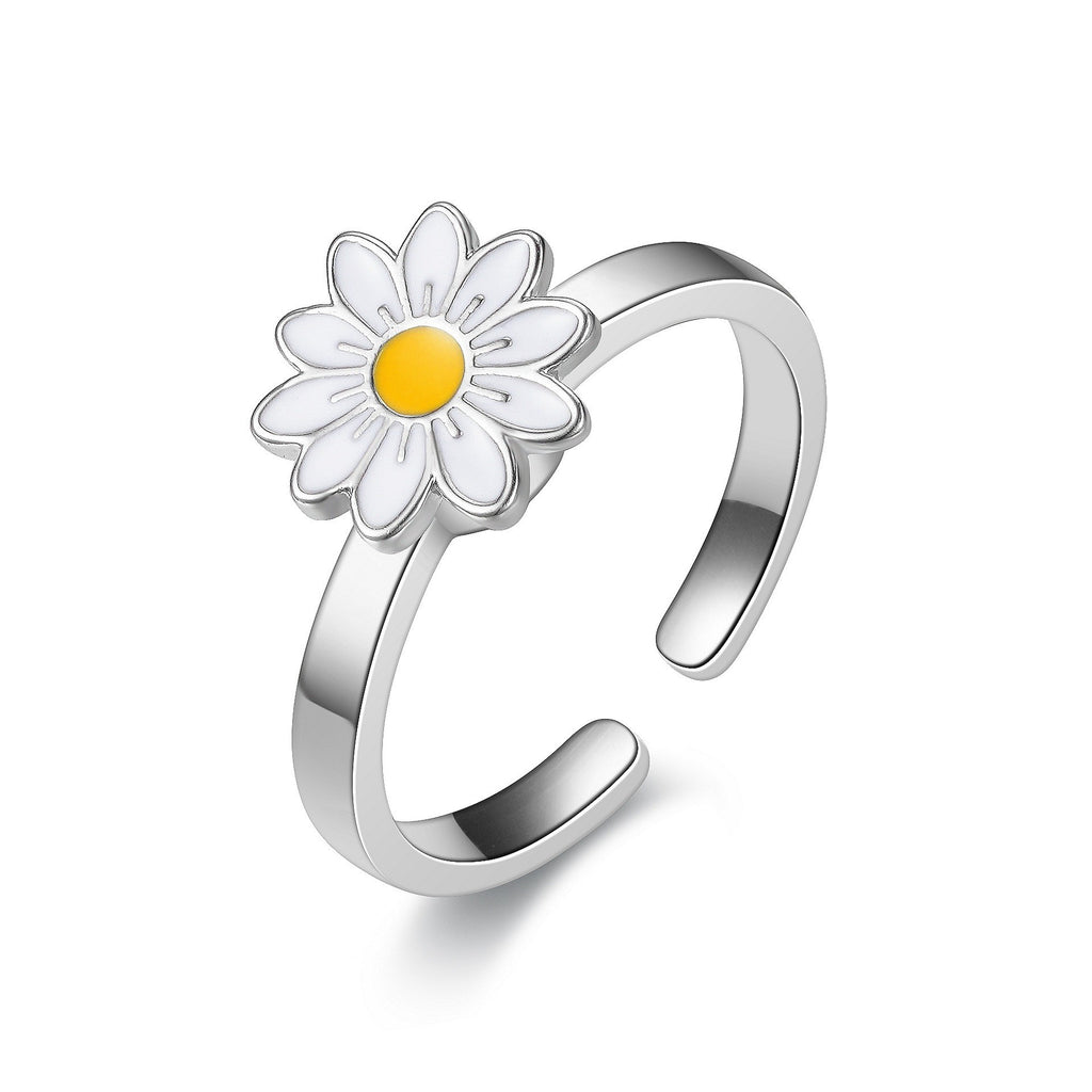 Damen Offener Ring mit elegantem Augendesign und funkelnden Zirkonia Steinen Shop Nory