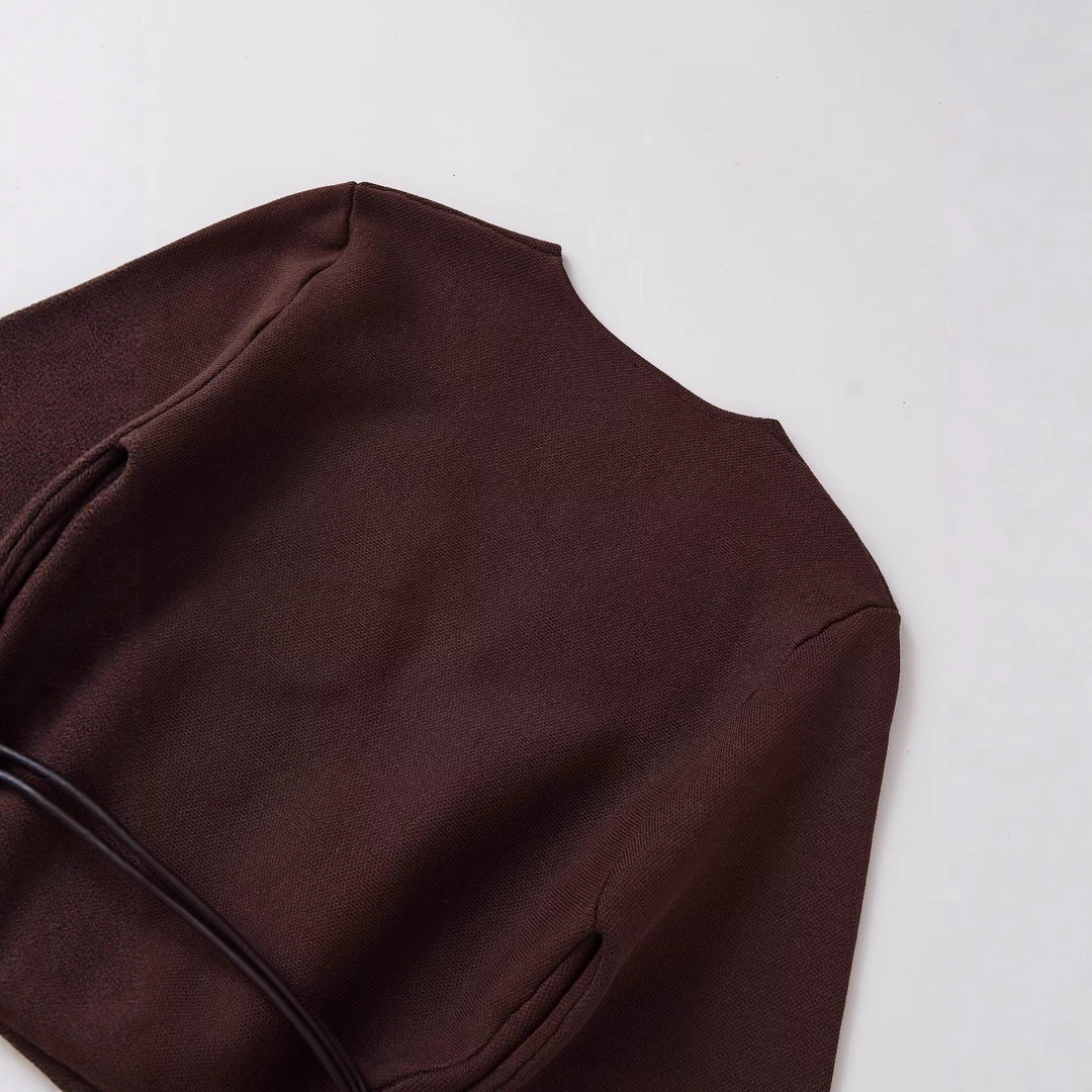 Damen Wickelcardigan aus Feinstrick mit Kimonoärmeln und Taillengürtel Shop Nory