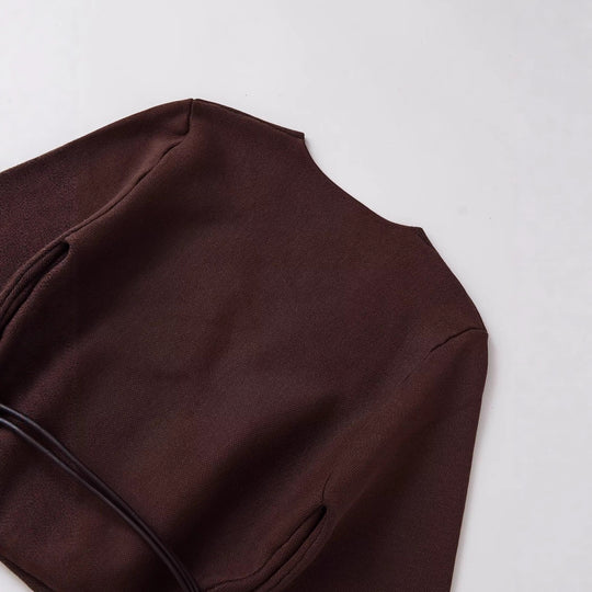 Damen Wickelcardigan aus Feinstrick mit Kimonoärmeln und Taillengürtel Shop Nory
