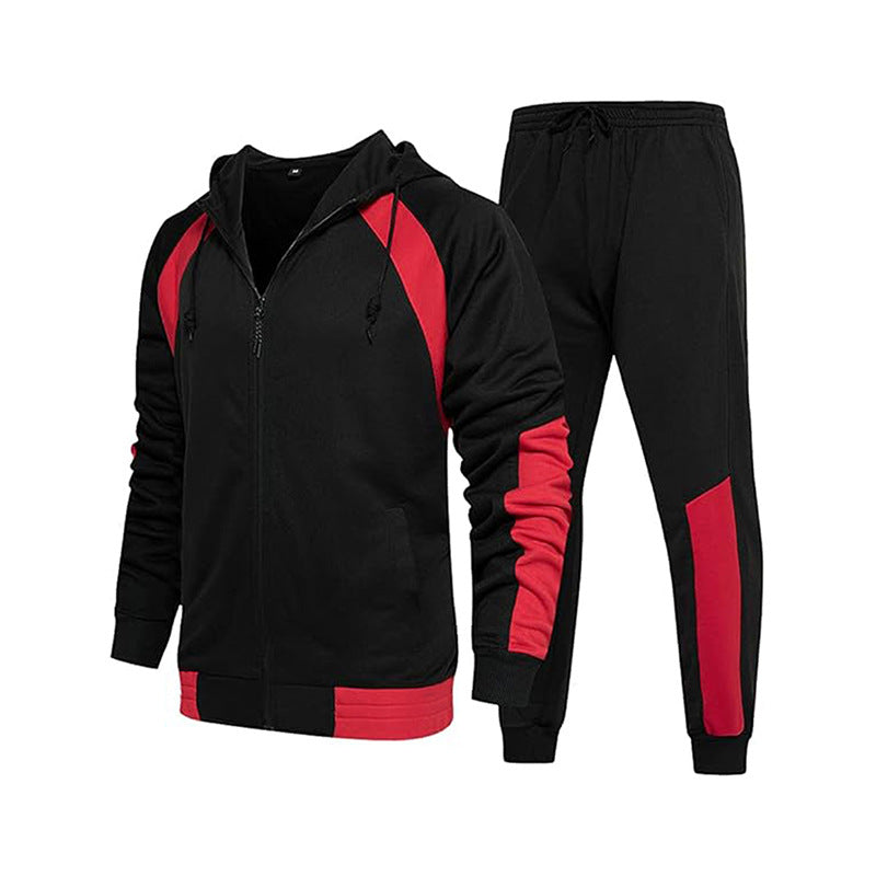 Herren sportliches Trainingsset mit hochwertigem Kapuzenoberteil und bequemen Jogginghosen Shopnory
