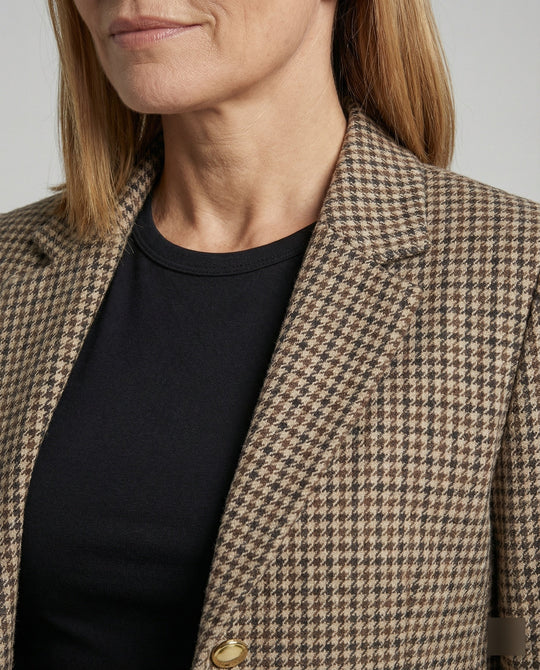 Damen elegante Blazerjacke mit goldenen Knöpfen