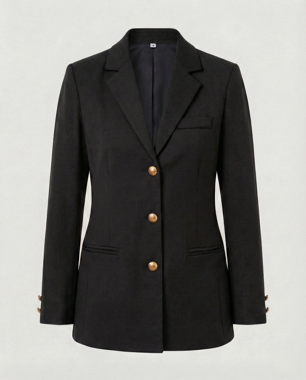 Damen elegante Blazerjacke mit goldenen Knöpfen