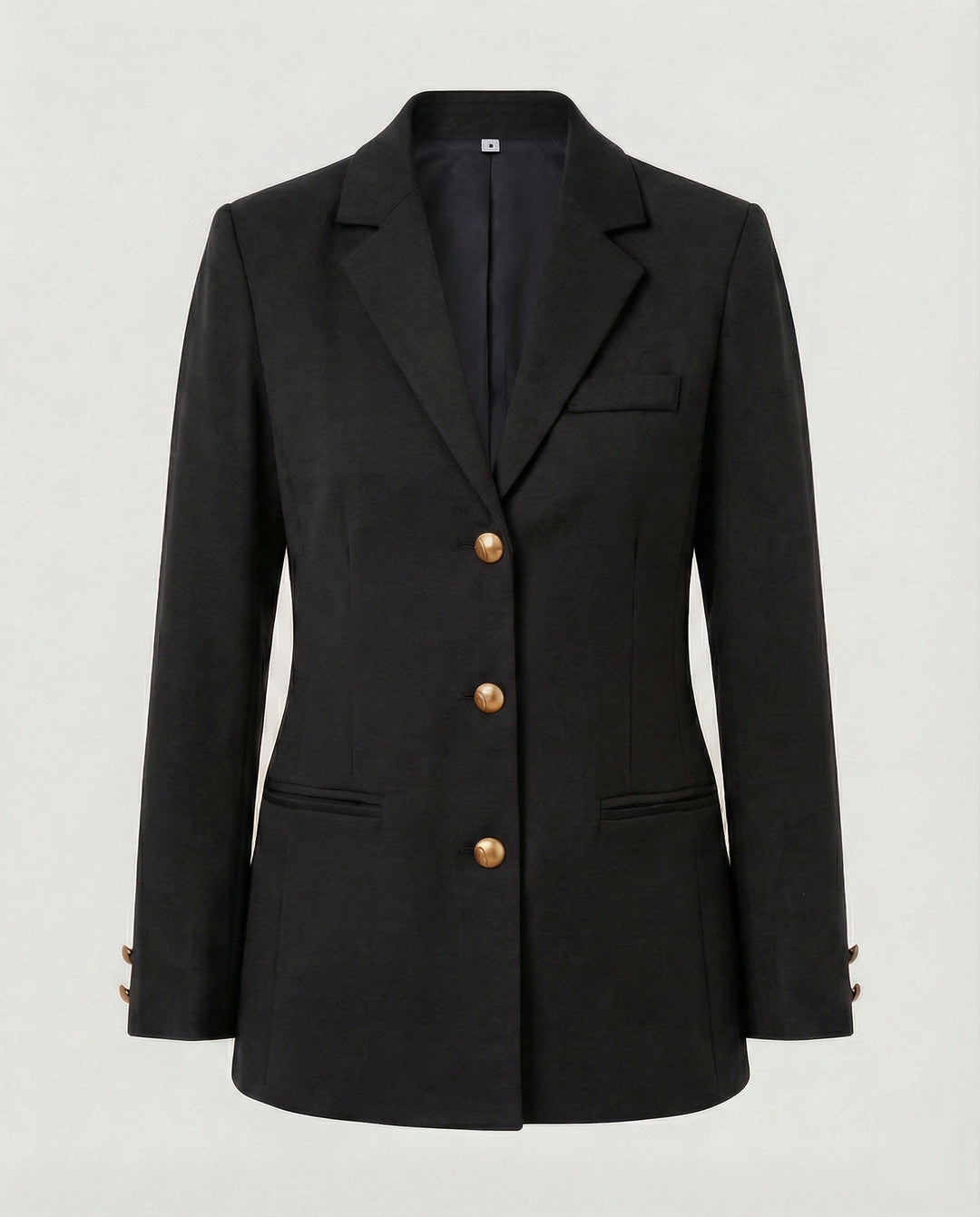 Damen elegante Blazerjacke mit goldenen Knöpfen