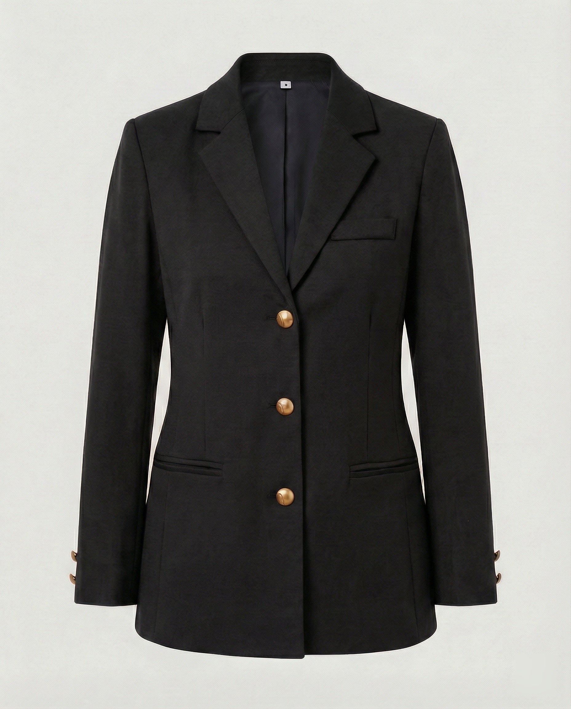 Damen elegante Blazerjacke mit goldenen Knöpfen