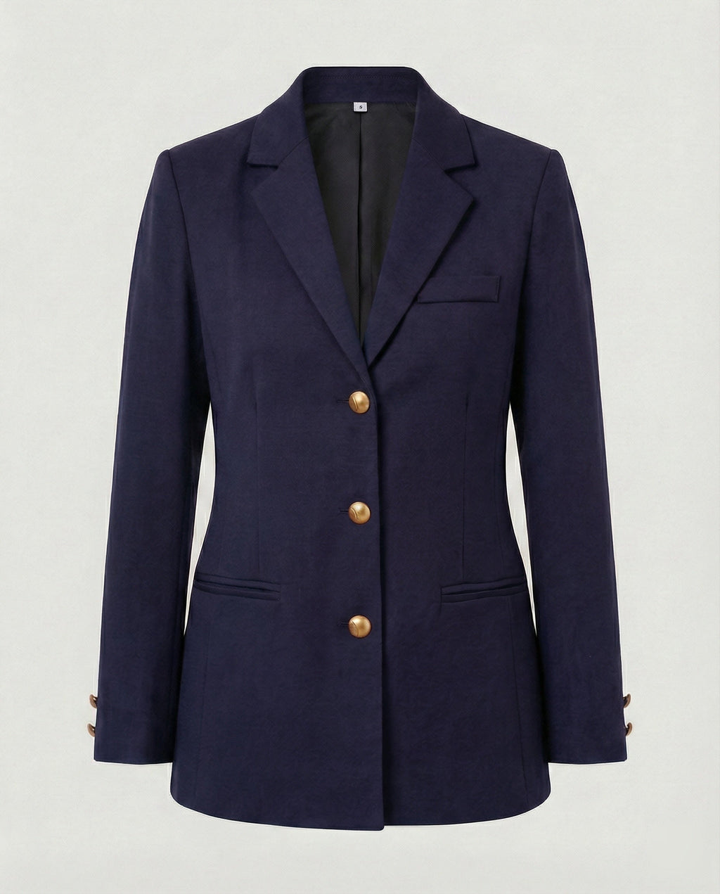 Damen elegante Blazerjacke mit goldenen Knöpfen