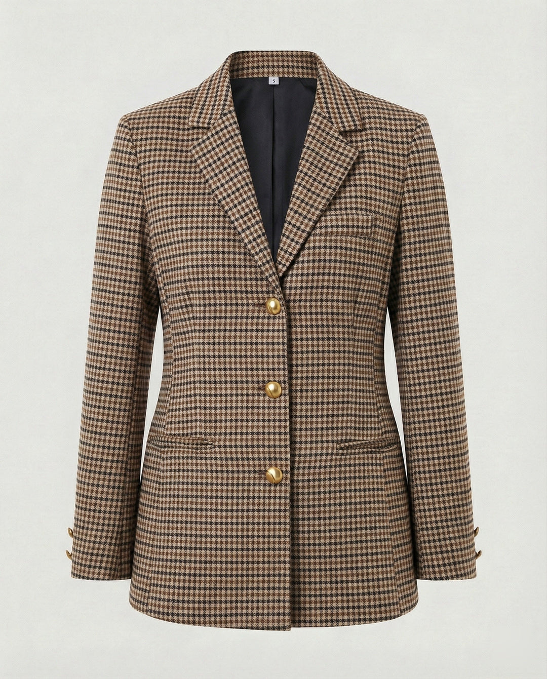 Damen elegante Blazerjacke mit goldenen Knöpfen