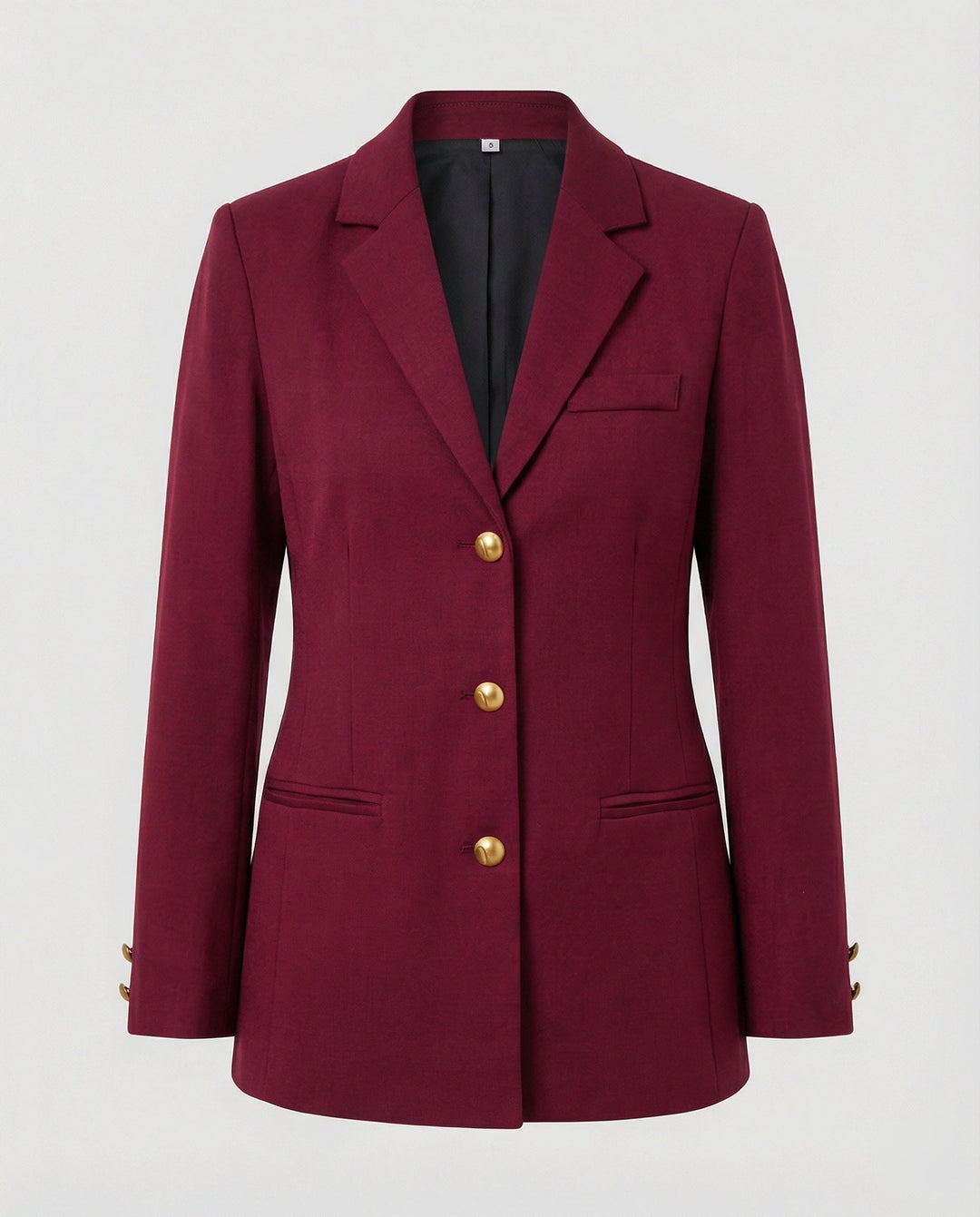 Damen elegante Blazerjacke mit goldenen Knöpfen