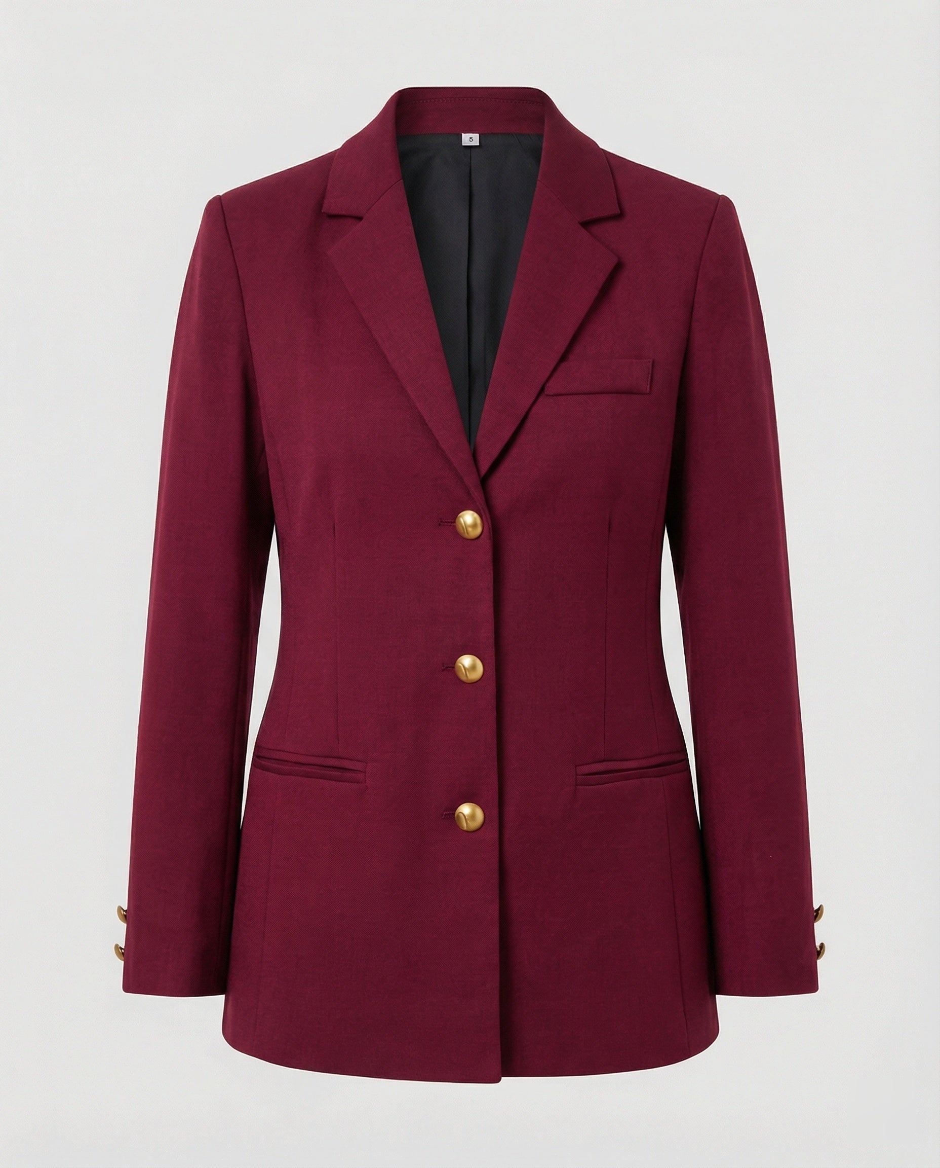 Damen elegante Blazerjacke mit goldenen Knöpfen