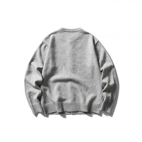 Unisex Kastenförmige Feinstrick-Cardigan mit Rundhals und gerippten Abschlüssen Shop Nory