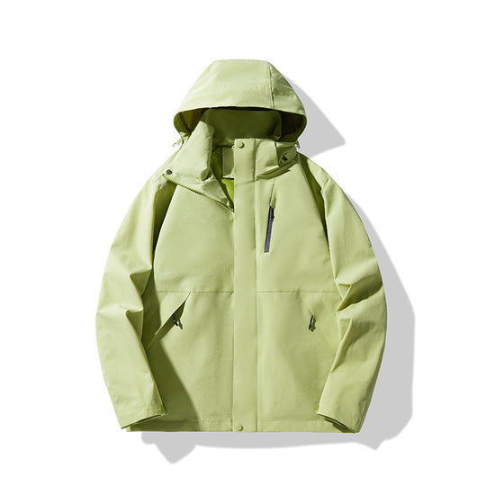 Herren Technische wasserdichte Kapuzen-Shelljacke im minimalistischen Urban-Look Shop Nory