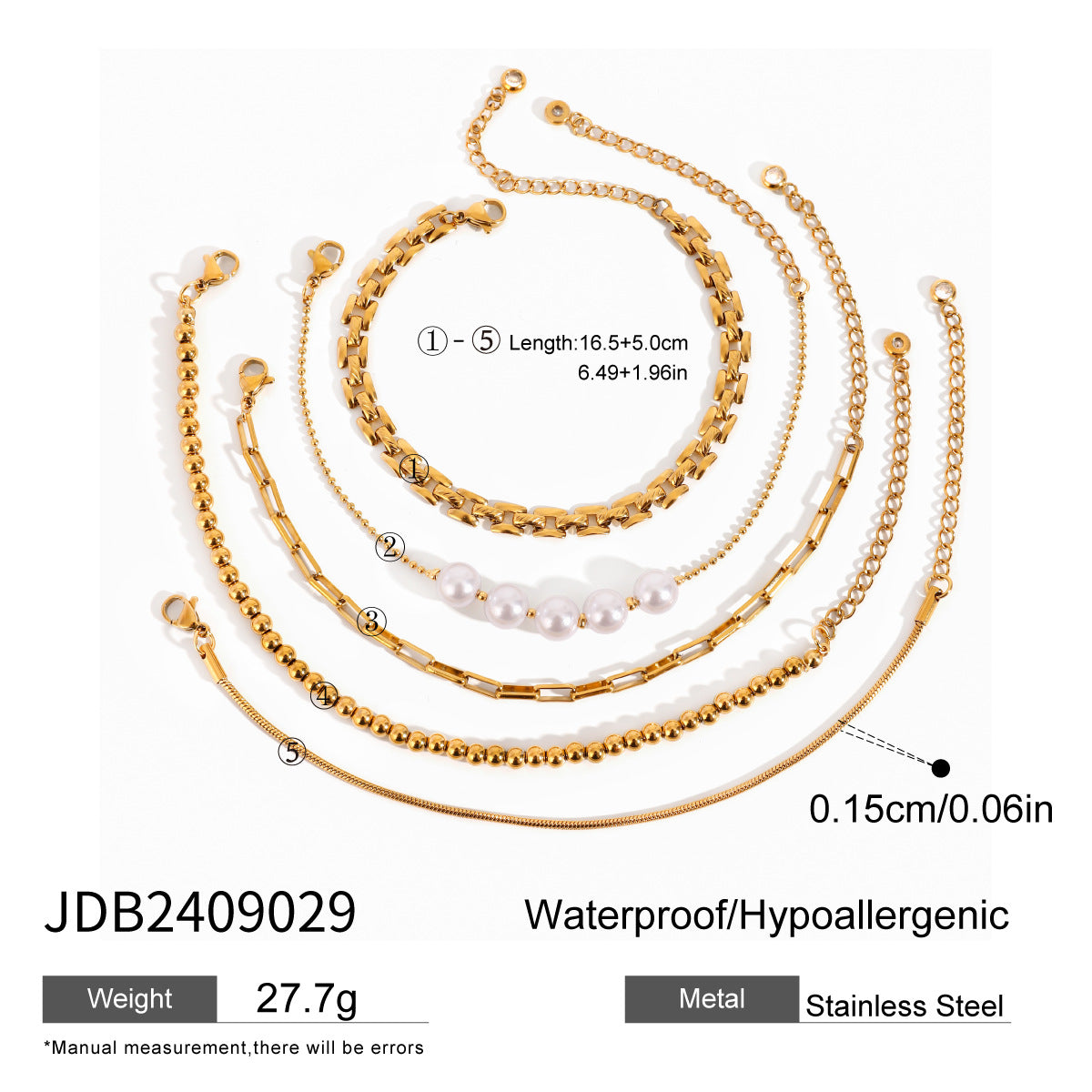 Damen Elegante Mehrschichtige Halskette aus hypoallergenem Edelstahl Shop Nory
