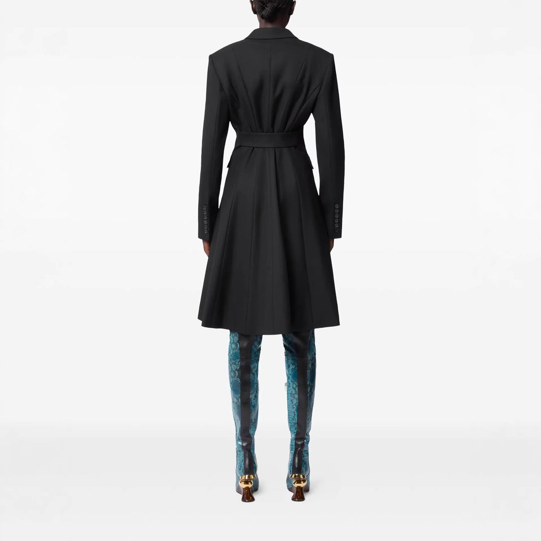 Damen Langblazer im minimalistischen Doppelreiher mit verstärkten Schultern Shop Nory