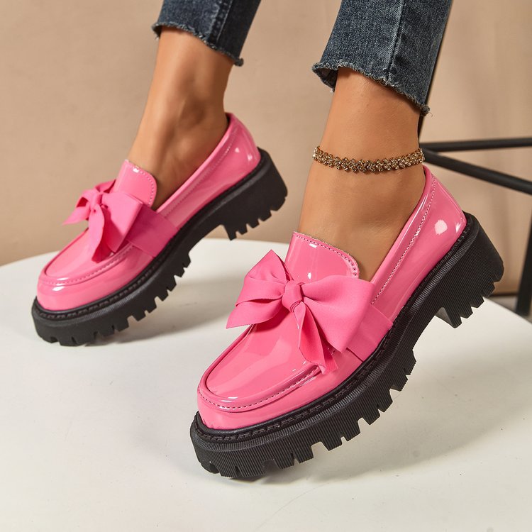 Damen Elegante Slipper mit dekorativer Schleifenverzierung und rutschfester Sohle