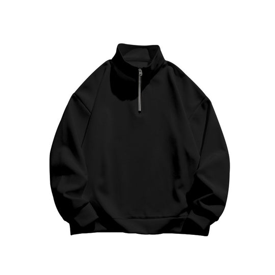 Unisex nan Oversize Sweatshirt mit halbem Reißverschluss und hohem Stehkragen Shop Nory