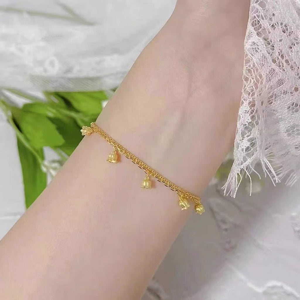 Damen Dainty Glocken Charm Fußkettchen Shop Nory