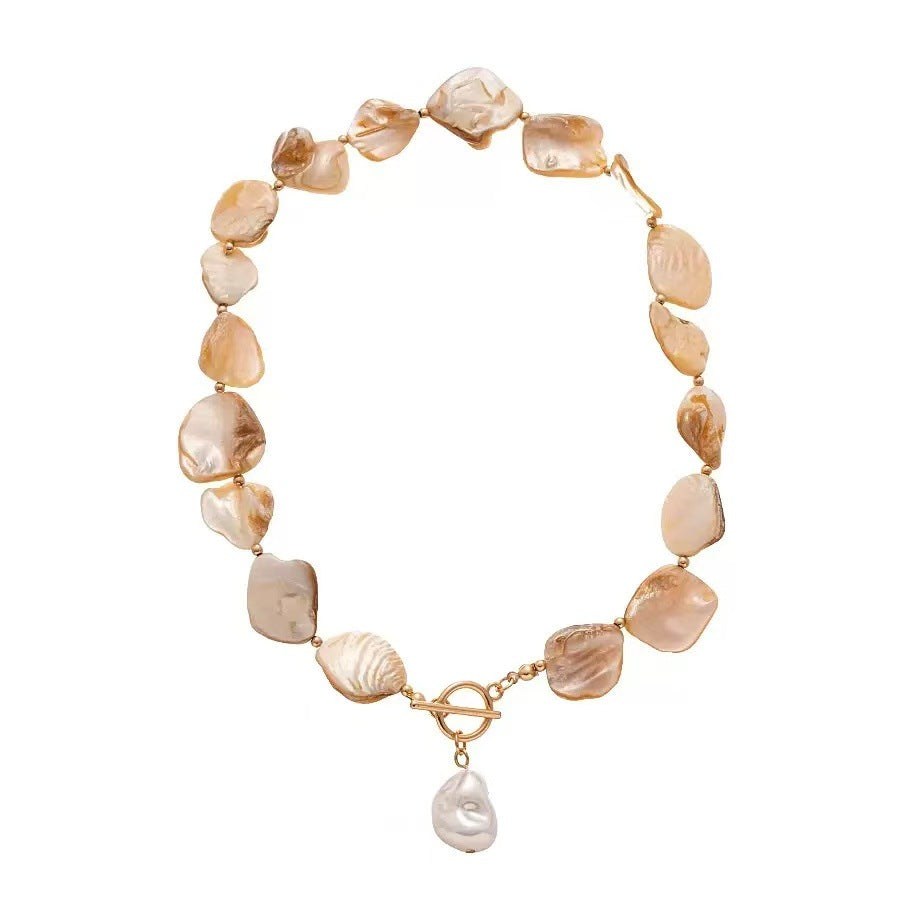 Damen Schmuckset aus einzigartigen Muschelhelen und edlem Goldverschluss Shop Nory