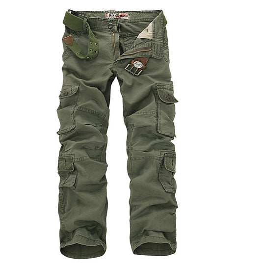 Herren Multifunktionale Cargo-Hose mit verstellbarem Bund und zahlreichen Taschen