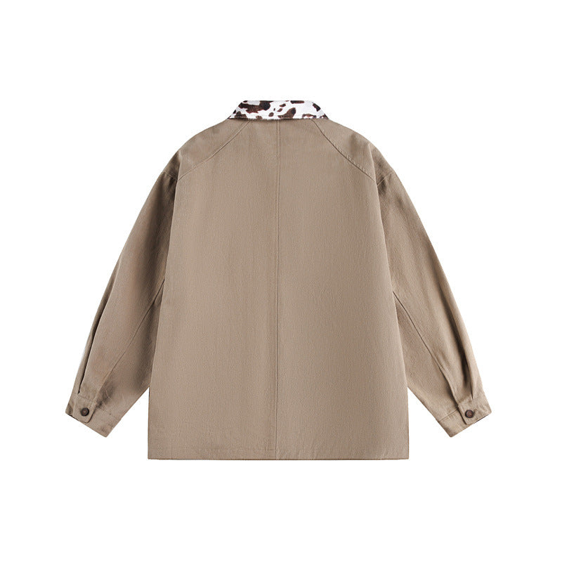 Unisex Overshirt im Utility-Workstyle mit kunstfellbesetztem Kragen und großen Pattentaschen Shop Nory