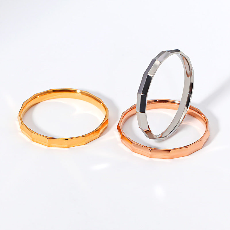 Damen Designer Ring mit hexagonalem Design Shop Nory