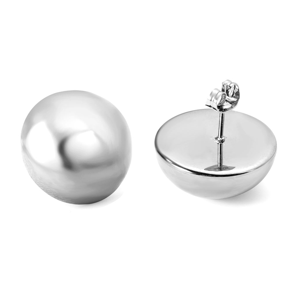 Damen Ohrstecker mit elegantem, geschwungenem Design und hochglänzender Oberfläche Shop Nory