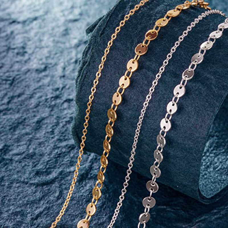Damen modische Kette mit Münzanhängern Shop Nory