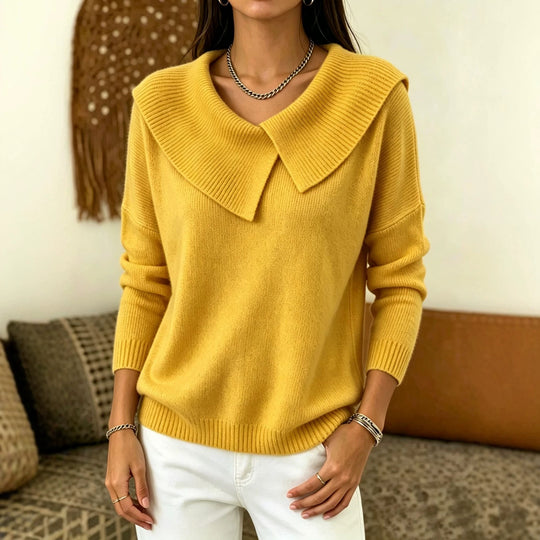 Damen Oversized Rollkragenpullover mit asymmetrischem Schalkragen Shop Nory