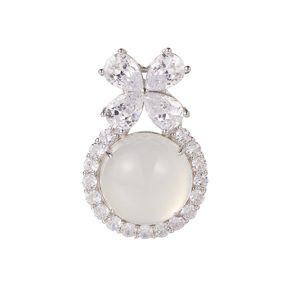 Damen Luxuriöse Halskette mit kunstvollem Anhänger und funkelnden Zirkonia Shop Nory